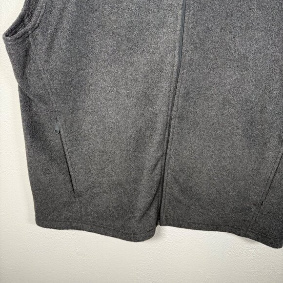 Columbia Fleece Vest Mens X-Large Gray Full Zip Sleeveless Layer Outdoor Pockets - Picture 10 of 12
